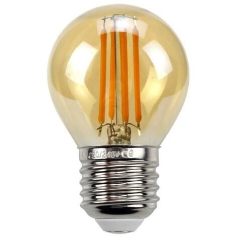 BARCELONA LED Bombilla Retro Vintage Esférica E27 G45 4W De Filamento