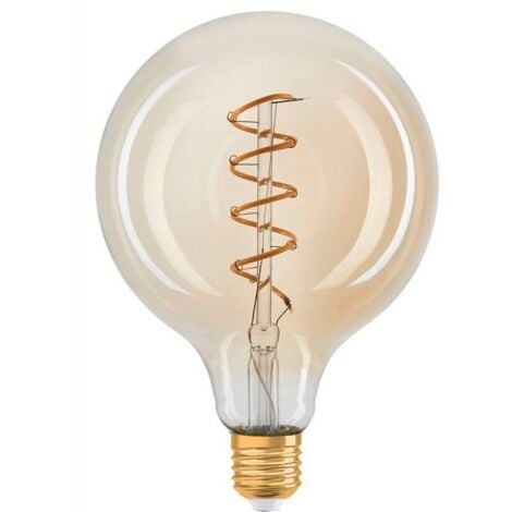 Bombilla Retro Vintage globo filamento espiral E27 G125 4W regulable