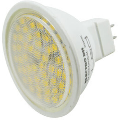 Bombilla SMD de 60 LED, 12 V AC/DC, MR-16. Electro DH 81.224/12V/DIA 8430552141524