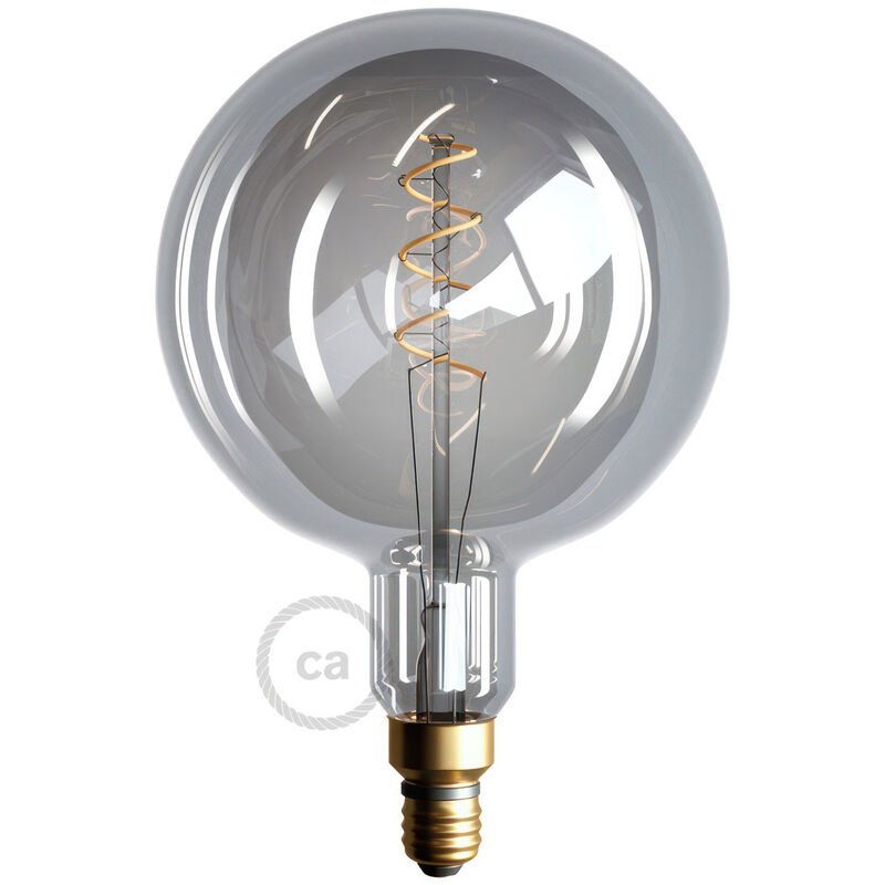 

Bombilla Smoky LED XXL Esfera G200 Filamento Curvado Espiral 5W E27 Dimmable 2000K