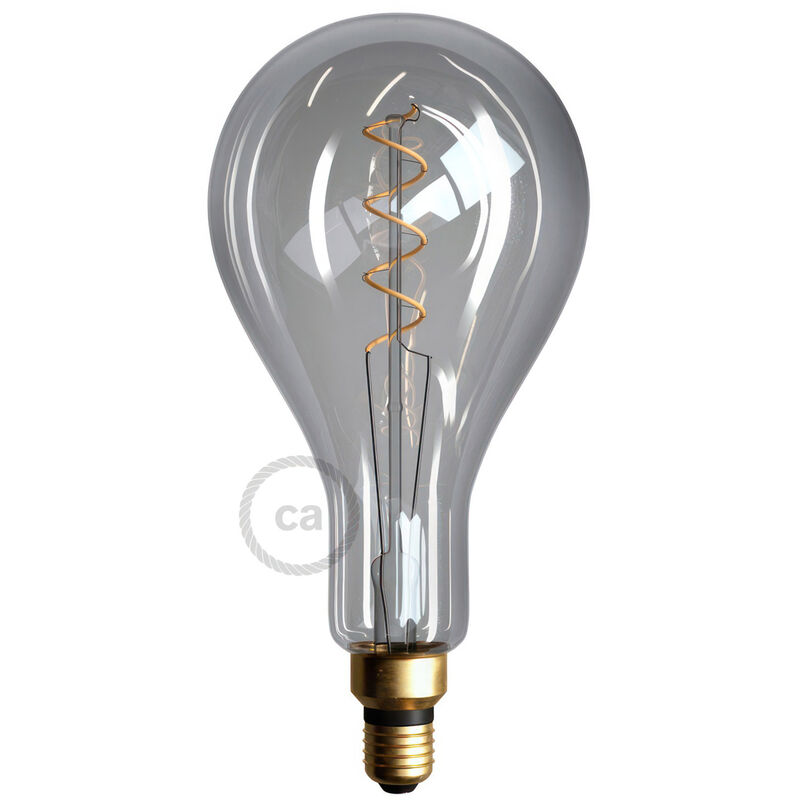 

Bombilla Smoky LED XXL Pera A165 Filamento Curvado Espiral 5W E27 Dimmable 2000K