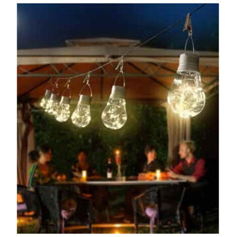 BOMBILLA SOLAR 8 LUCES LED KYU 2016042