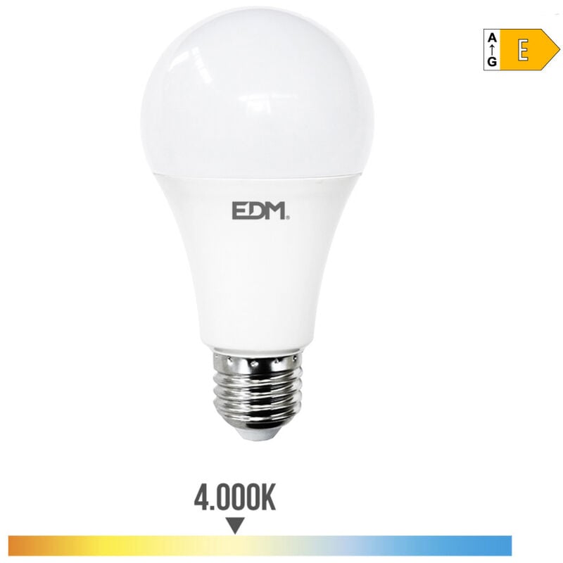 

EDM Bombilla standard led e27 24w 2700 lm 4000k luz dia edm