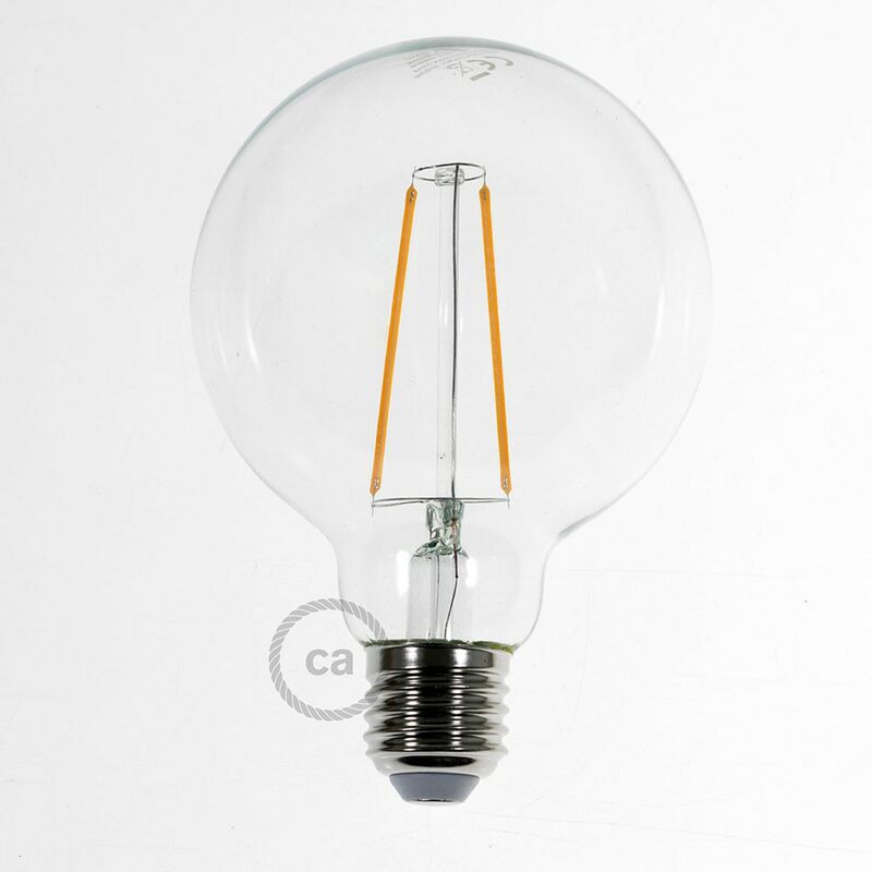 

Bombilla Transparente LED Globo G95 Filamento Largo 4W Decorativa Vintage 2200K