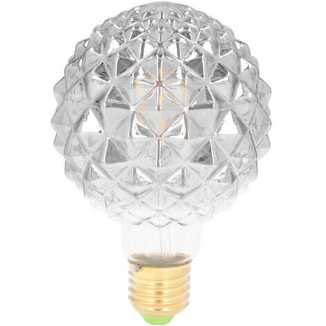 Bombilla vintage G95 de 4W, luz blanca cálida de 2700K, diseño de piña, bombilla de filamento para salón y comedor, 220V