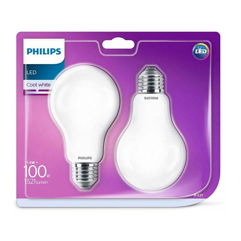 

Philips - Bombillas estándar LED E27 11,5W 1521lm Color de luz 4000K
