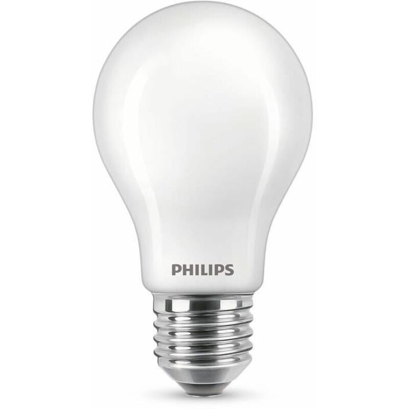 Bombilla LED Philips equivalente a 75W E27 blanco frío no regulable, vidrio, paquete de 2