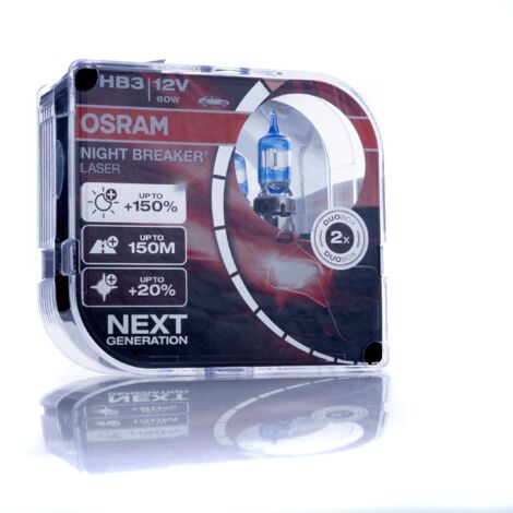 Bombillas halógenas Osram HB3 12 V 3200 K amarillas 60 W P20d (2 unidades)
