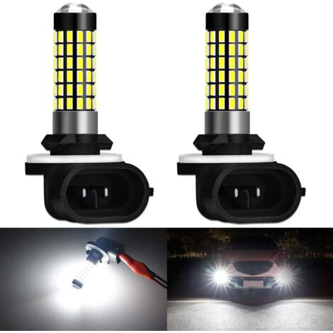 Bombillas LED 3014 78SMD de 900 lúmenes para luces antiniebla y luces de circulación diurna, xenón blanco (paquete de 2)