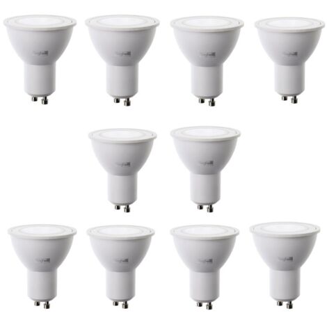 Bombillas Led Beghelli 7W ataque GU10 4000K 600 lumen 10pcs 56858