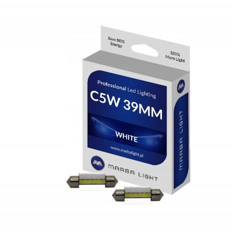 Bombillas LED C5W 39MM ML39TRW BLANCAS