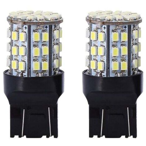 bombillas LED de 12 V CC 7443 64SMD, luz de marcha atrás, blancas, 6000 K, superbrillantes, para freno y cola, 7443, 7440, 7444, 7441, 992, 992A, W21W, luz de freno