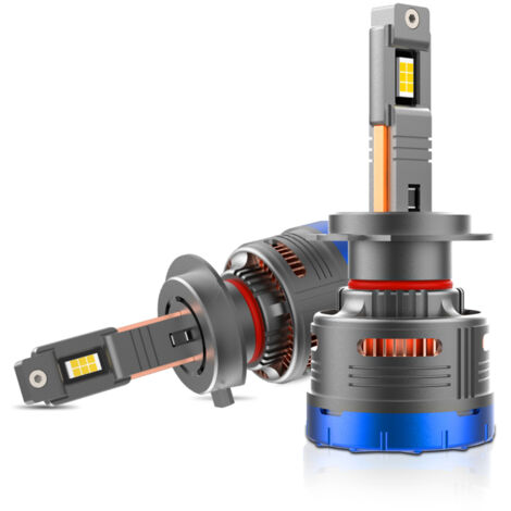 Bombillas LED H7 para faros de coche, impermeables IP68, 6000K, 600W, 80.000 lm, paquete de 2