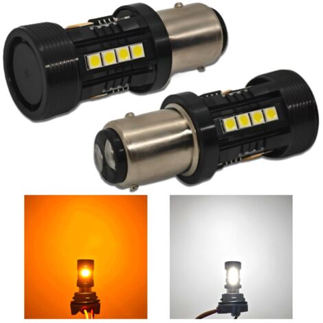 bombillas LED P21/5W 1157 12 V sin error, dos colores