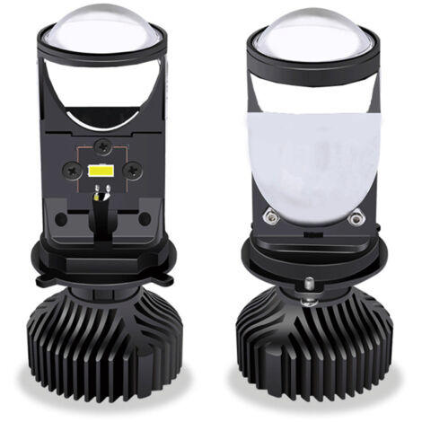 Bombillas LED para faros delanteros de coche de 8000 lúmenes, faros LED ultrabrillantes, lente de proyección de luz baja/alta, resistentes al agua, paquete de 2