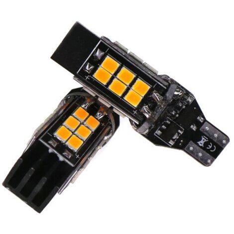 bombillas LED T15 12V-24V 19W CANBUS naranja muy potente