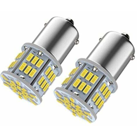 Bombillas LED Ulisem1156 Ba15s P21w, blanco superbrillante de 6000 K, para coche, caravana, luz de circulación diurna, luz de marcha atrás, luz antiniebla trasera y barco.