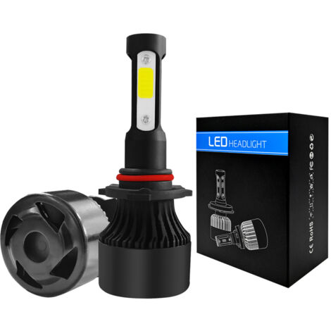 Bombillas LED ultrabrillantes de 6000K para faros delanteros, con controlador integrado, compatibles con luces de cruce y antiniebla, fácil instalación (plug and play) - Paquete de 2