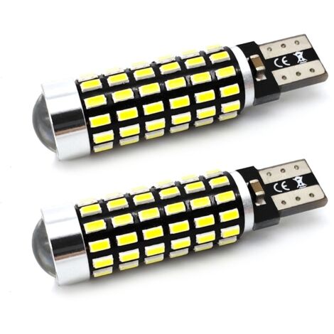 bombillas LED W5W T10 12-24 V, lente CANBUS, 750 lm, color blanco