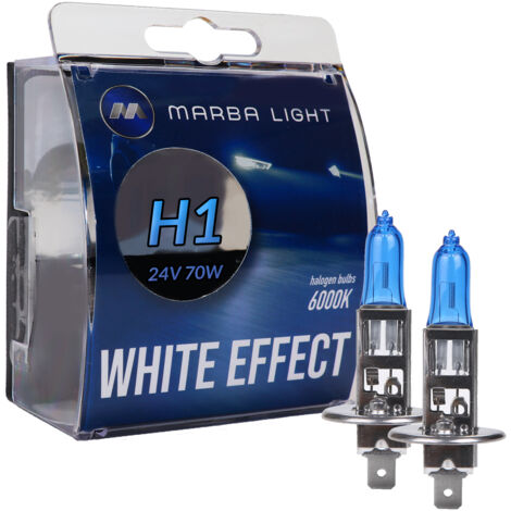 BOMBILLAS MARBA LIGHT EFECTO BLANCO H1 70W 24V