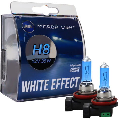 BOMBILLAS MARBA LIGHT EFECTO BLANCO H8 35W 12V