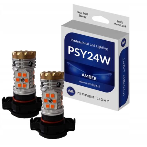 Bombillas PSY24W NARANJA 100% CANBUS