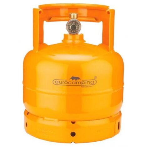 Bombola Gas Gpl Liquido Barbecue Campeggio Fornello Cannello Kg 2 Lt 4,8 Vuota