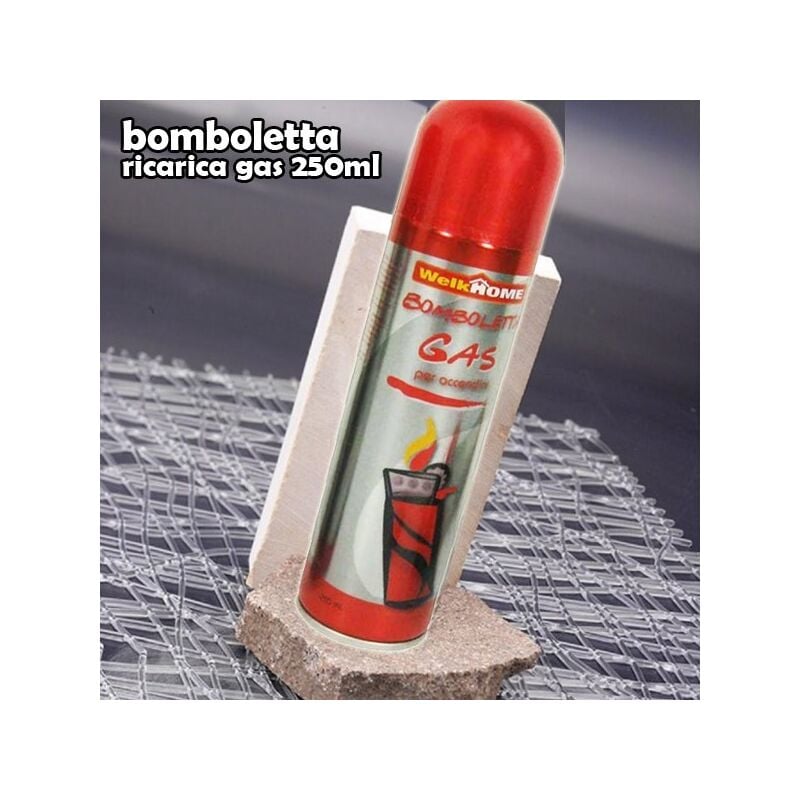 Image of Trade Shop - Bomboletta Gas Ricarica Universale Per Accendini Da 250ml Apparecchiature a Gas