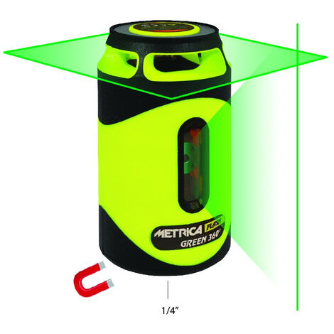 Bomboletta laser verde Bravo 360° Flash METRICA - 61435