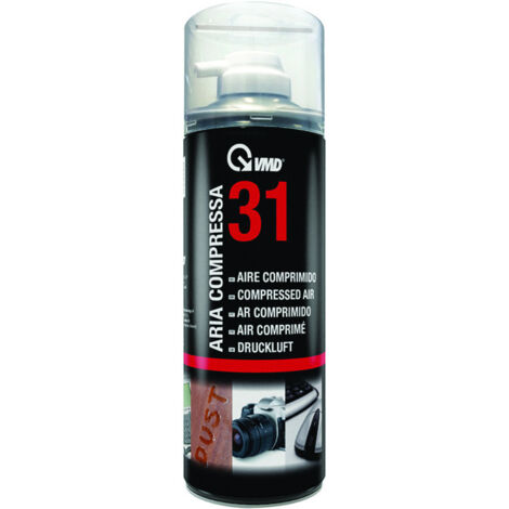 Bomboletta spray aria compressa 400ml con convogliatore Vmd 31