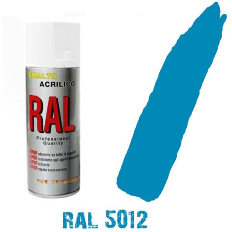 Bomboletta spray azzurro ral 5012 acrilico vernice  brillante lucido graffiti