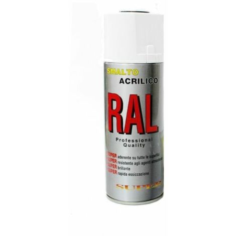 Bomboletta spray bianco elettrodomestici acrilico vernice brillante lucido rapid