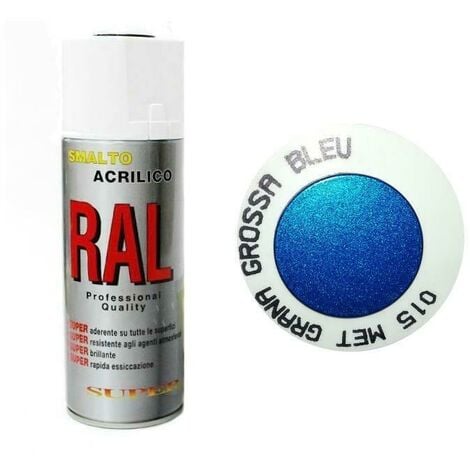 CILVANI Bomboletta spray metallizzato blu grana grossa acrilico diamantato