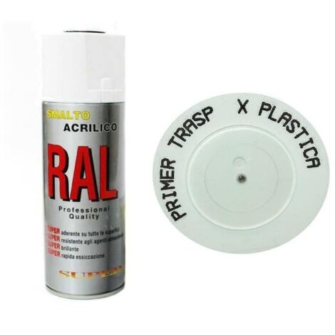 Bomboletta Spray Primer Trasparente Per Plastica Fondo Aggrappante Autopulente
