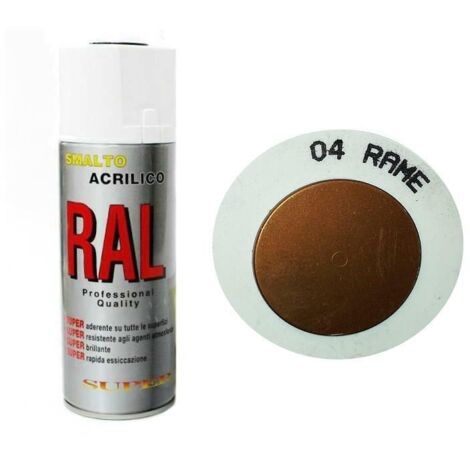 Bomboletta Spray Rame Acrilico Rapida Essiccazione Ramato