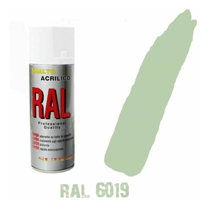 Bomboletta Spray Verde Acqua Chiaro Ral 6019 Acrilico Vernice Brill...