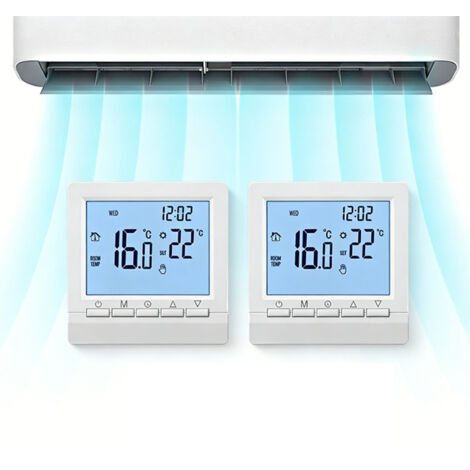 BOMCLAP 2Régulateur de Température Numérique Programmables -Thermostat pour Chauffage au Sol et Chaudière Murale (Plage 5-90°C)