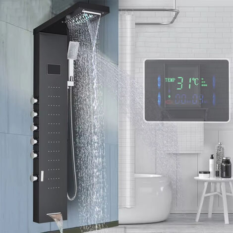 BOMCLAP Duschpaneele, Regenduschen, Wasserfallduschen, Massageduschköpfe, Rundum-Jet-Duschsysteme