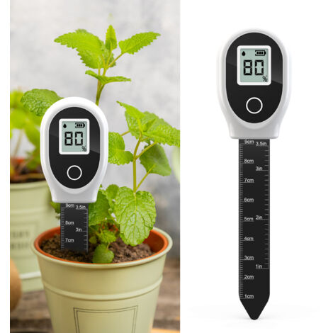 BOMCLAP Testeur de sol, humidimètre pour sol avec échelle, hygromètre portable pour plantes en pot, jardins et pelouses
