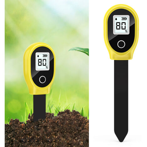 BOMCLAP Testeur de sol, humidimètre pour sol, hygromètre portable pour plantes en pot, jardins et pelouses