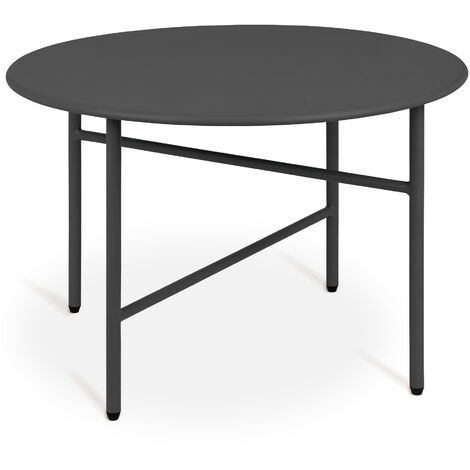 bomoe Tavolino rotondo in metallo Ø 53 cm	Nero