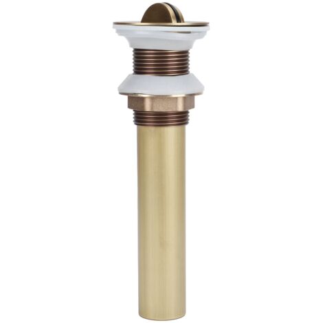 Bon de vidage antique pour lavabo de salle de bain, bouchon anti-refoulement et anti-engorgement, accessoire sans trou (clapet)
