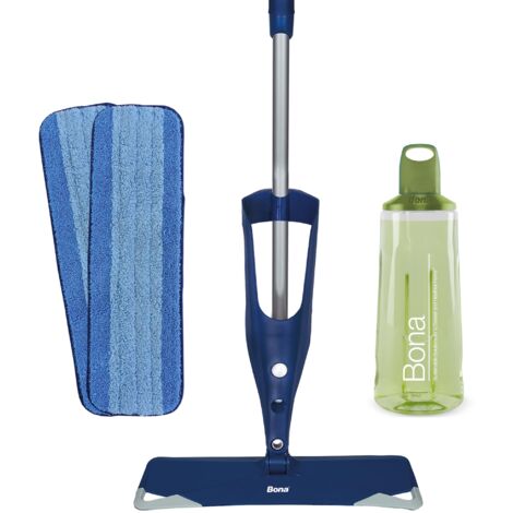 Bona spray mop premio per pietra, piastrelle e laminato, spray mop lavapavimenti, mocio spray, lavapavimenti spruzzo, set con cuscinetto di pulizia in microfibra extra, panno, spruzzare