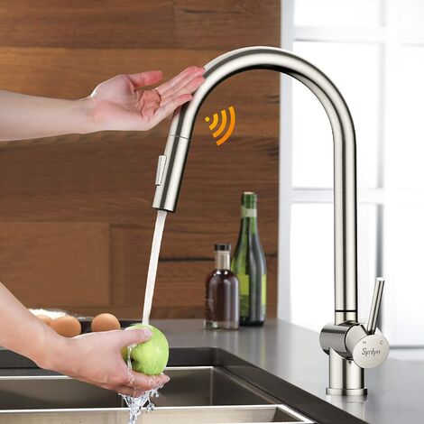 Küchenarmatur Wasserhahn Spültischarmatur Infrared Sensor Mischbatterie für Küch 