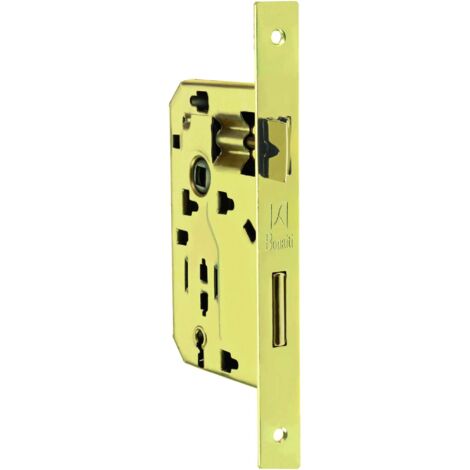 Bonaiti SERRATURA LEGNO PATENT INF. B/QUADRO Art. 042P - ottonato lucido E.60