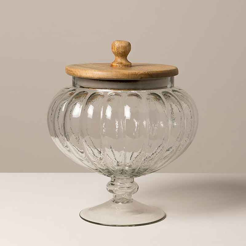 Bonbonnière verre Osiris 13x20x20cm