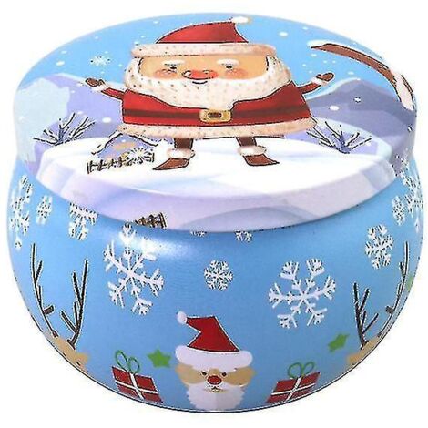 Bonbonnières de Noël, boîtes de Noël, contenants à bonbons de Noël, Père Noël, bonhomme de neige