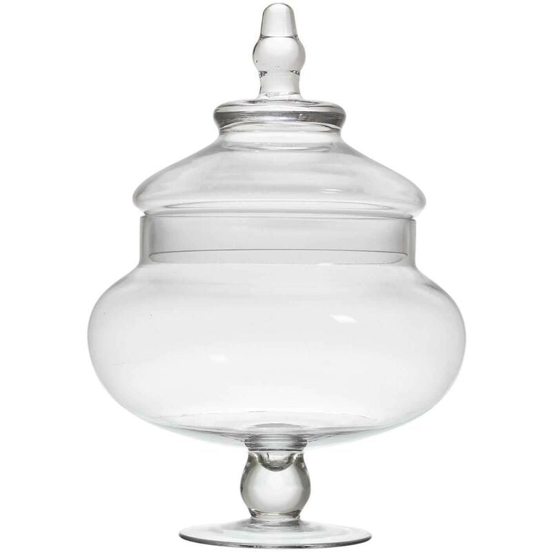 Bonbonnière sur pied en verre 30 cm
