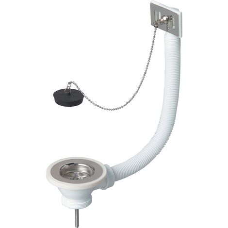 BONDE À BOUCHON POUR ÉVIER GRÈS WIRQUIN PRO Ø60MM AVEC TROP PLEIN 30720424