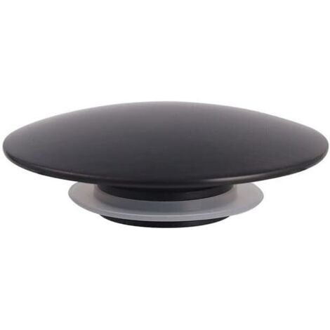Bonde à clic clic-clac - Noir mat - Pour lavabo de salle de bain ou cuisine - 66 mm
